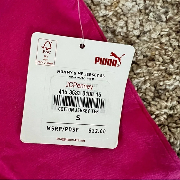 NWT Puma Kids T-Shirt, Size 7 - Picture 3 of 4